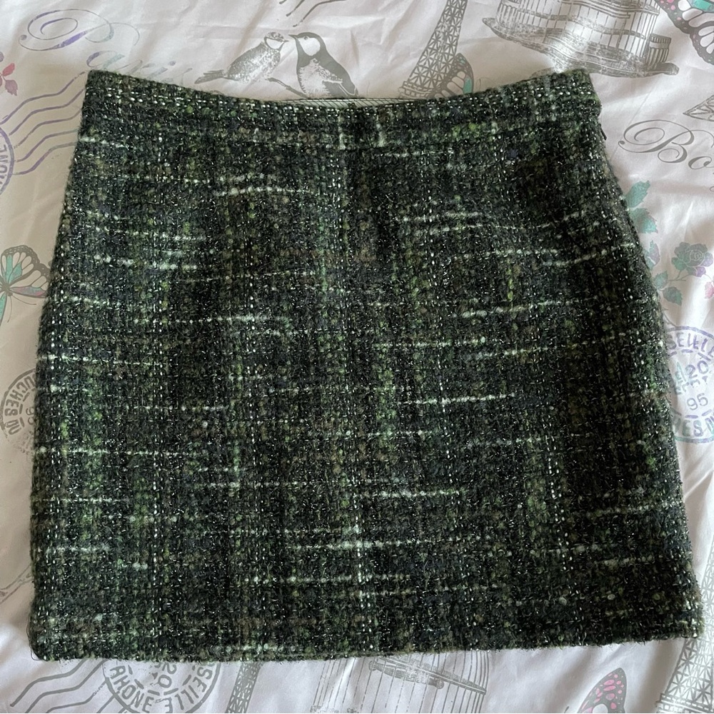Brooks Brothers Tweed Wool Blend A-Line Skirt, Size 8